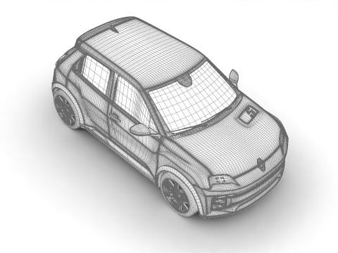 Renault 5 E-Tech 2025 Model 3D
