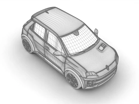 Renault 5 E-Tech 2025 3D Model