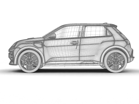 Renault 5 E-Tech 2025 Model 3D