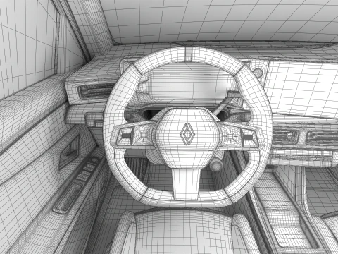 Renault 5 E-Tech 2025 3D Model