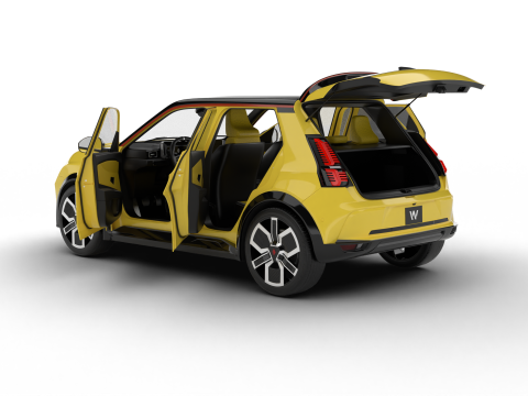 Renault 5 E-Tech 2025 HQ 3D Model