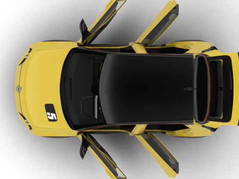 Renault 5 E-Tech 2025 HQ 3D Model