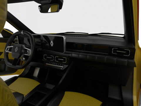 Renault 5 E-Tech 2025 HQ 3D Model