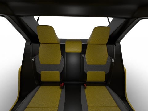 Renault 5 E-Tech 2025 HQ 3D Model
