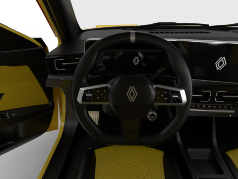 Renault 5 E-Tech 2025 HQ 3D Model