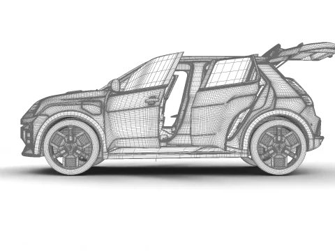 Renault 5 E-Tech 2025 HQ 3D Model