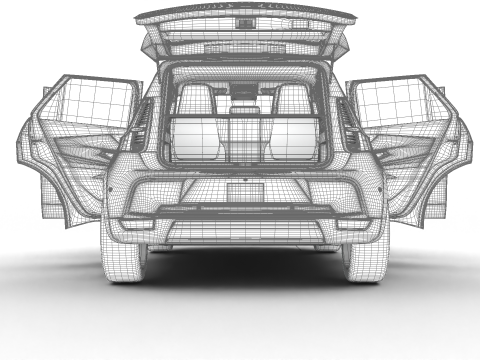 Renault 5 E-Tech 2025 HQ 3D Model