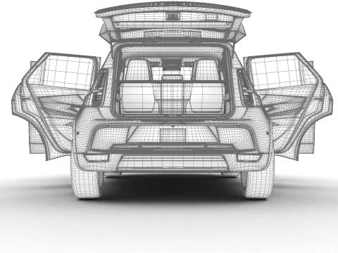 Renault 5 E-Tech 2025 HQ 3D Model