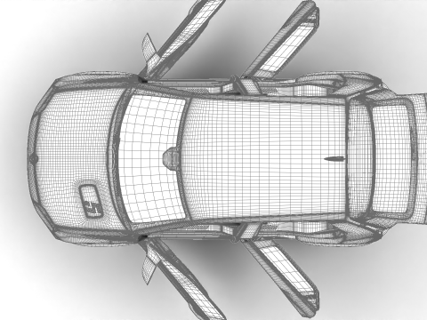 Renault 5 E-Tech 2025 HQ 3D Model