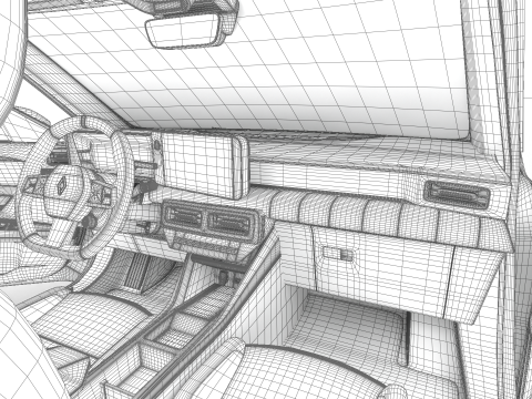 Renault 5 E-Tech 2025 HQ 3D Model