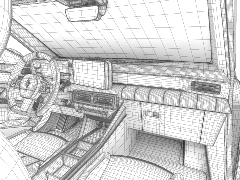 Renault 5 E-Tech 2025 HQ 3D Model
