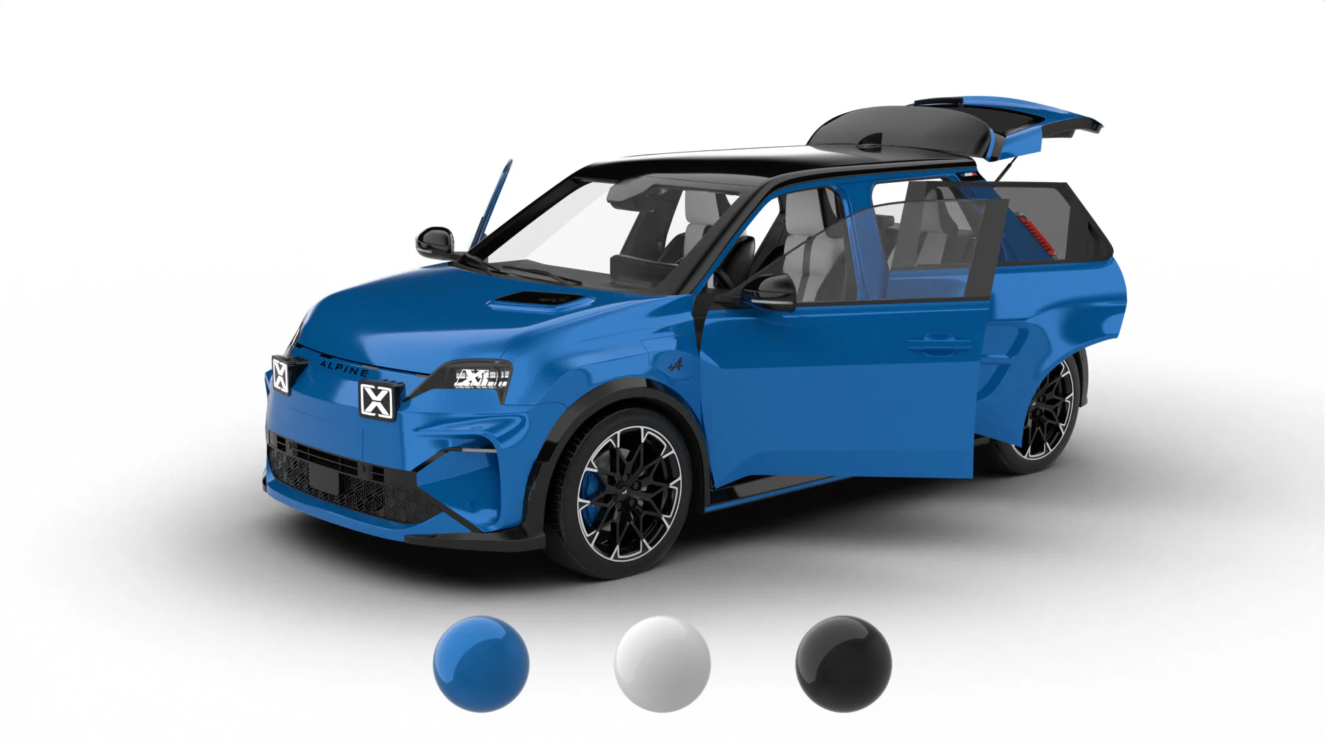 阿尔派 A290 GTS 2025 总部 3D 模型 .c4d .max .obj .3ds .fbx .stl .blend 