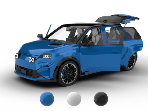 Alpine A290 GTS 2025 HQ 3D 모델