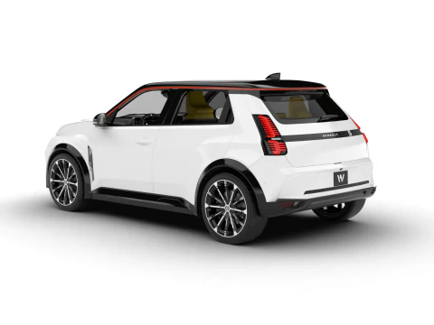 Renault 5 E-Tech Iconic 2025 года 3D Модель