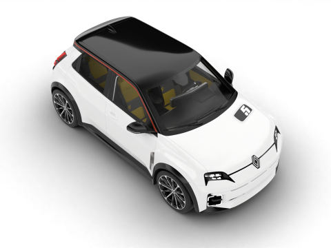 Renault 5 E-Tech Iconic 2025 3D मॉडल