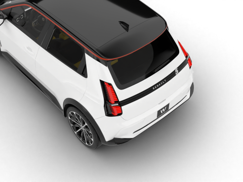 Renault 5 E-Tech Iconic 2025 3D मॉडल