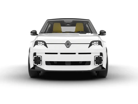 Renault 5 E-Tech Iconic 2025 года 3D Модель