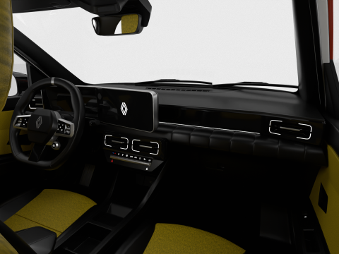 Renault 5 E-Tech Iconic 2025 3D मॉडल