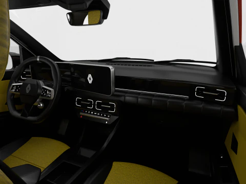 Renault 5 E-Tech Iconic 2025 года 3D Модель