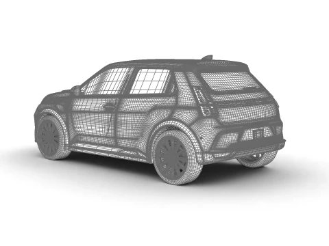 Renault 5 E-Tech Iconic 2025 года 3D Модель