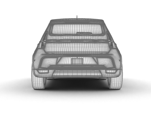 Renault 5 E-Tech Iconic 2025 3D मॉडल