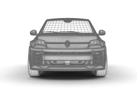 Renault 5 E-Tech Iconic 2025 3D मॉडल