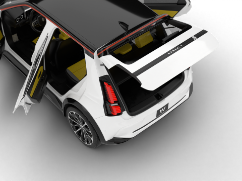 Renault 5 E-Tech 2025 Iconic HQ 3D Model