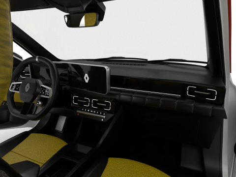 Renault 5 E-Tech 2025 Iconic HQ 3D Model
