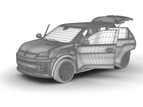 Renault 5 E-Tech 2025 Iconic HQ 3D Model