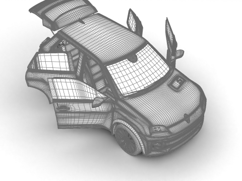 Renault 5 E-Tech 2025 Iconic HQ 3D Model