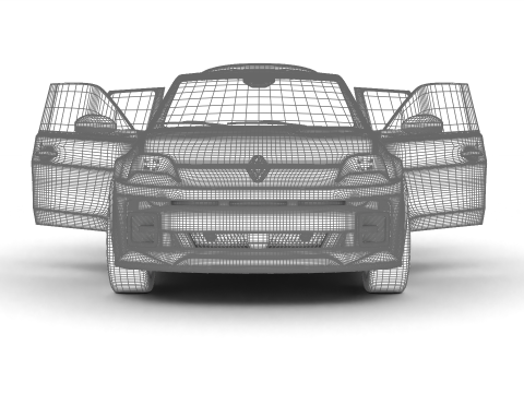 Renault 5 E-Tech 2025 Iconic HQ 3D Model