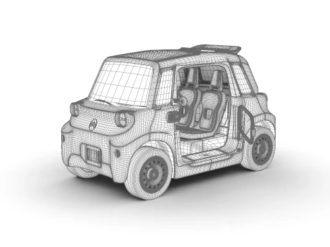 Citroen Ami Buggy 2025 HQ 3D Model