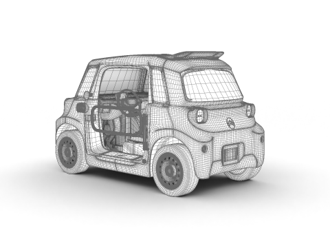 Citroen Ami Buggy 2025 HQ 3D 模型