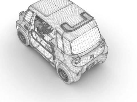 Citroen Ami Buggy 2025 HQ 3D Model