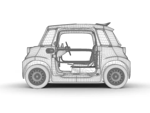 Citroen Ami Buggy 2025 HQ 3D Model