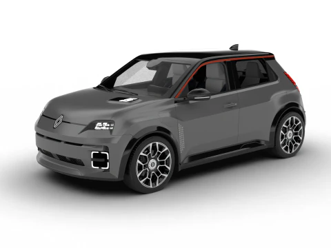 Renault 5 E-Tech Roland-Garros 2025 3D Model
