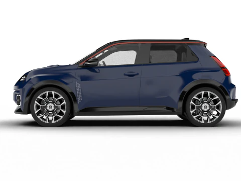 Renault 5 E-Tech Roland-Garros 2025 3D Model