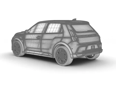 Renault 5 E-Tech Roland-Garros 2025 3D Model