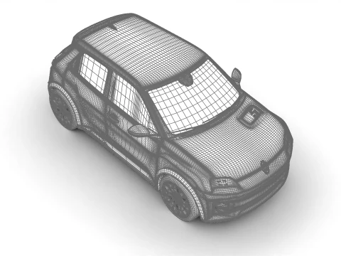 Renault 5 E-Tech Roland-Garros 2025 3D Model