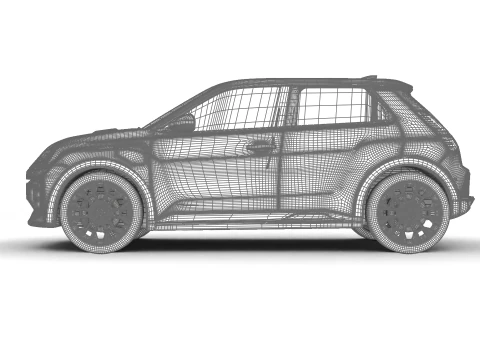 Renault 5 E-Tech Roland-Garros 2025 3D Model