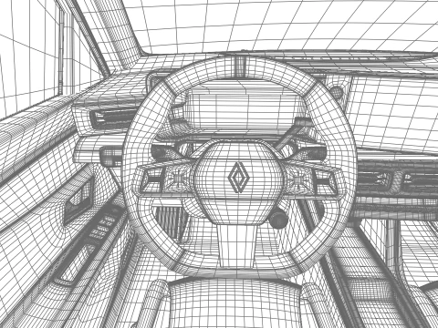 Renault 5 E-Tech Roland-Garros 2025 3D Model