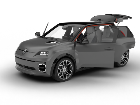 Renault 5 E-Tech Roland-Garros 2025 Modèle 3D