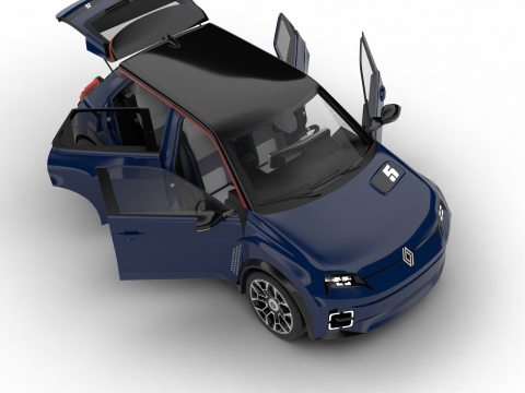 Renault 5 E-Tech Roland-Garros 2025 Modèle 3D