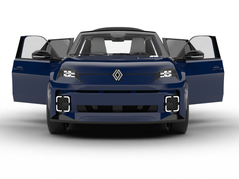 Renault 5 E-Tech Roland-Garros 2025 Modèle 3D