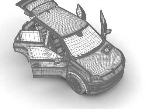 Renault 5 E-Tech Roland-Garros 2025 Modèle 3D