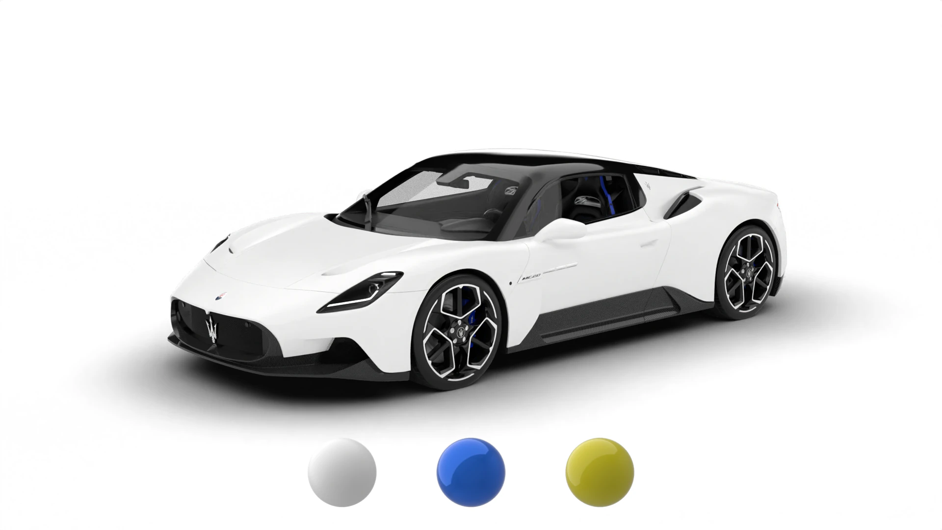 Maserati MC20 2021 3D Model .c4d .max .obj .3ds .fbx .stl .blend 