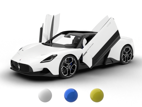 Maserati MC20 2021 HQ 3D Модель