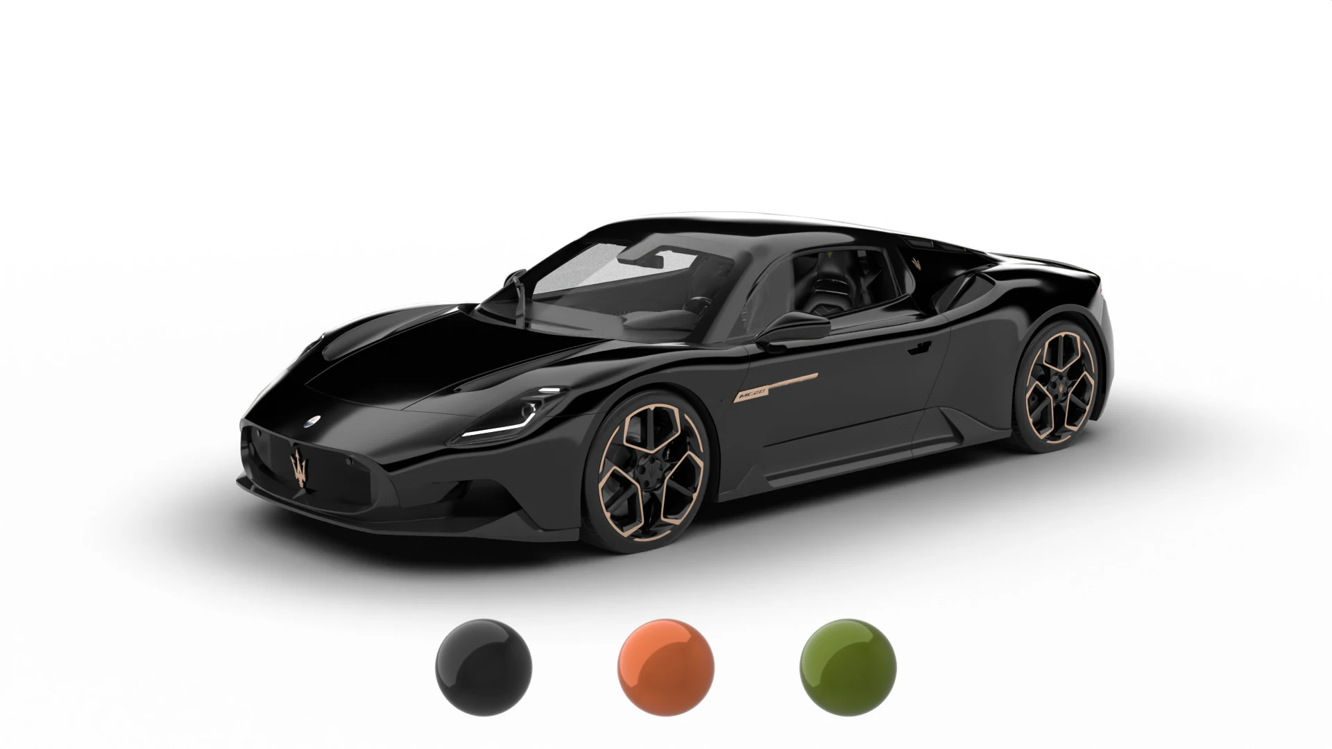 Maserati MC20 Notte Edizione 2023 Modello 3D .c4d .max .obj .3ds .fbx .stl .blend