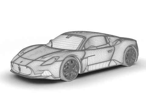 Maserati MC20 Notte Edizione 2023 Modello 3D