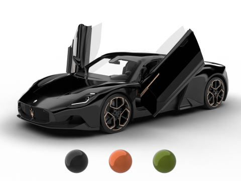 Maserati MC20 Notte Edition 2023 HQ 3D 模型